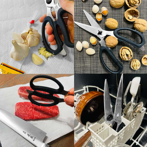 CANARY Hasegawa Cutlery Kitchen Scissors, Black, EL-210