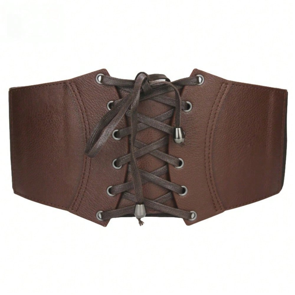 Retro Waist Seal Women's Waist with Wide Belt Accessories with Skirt Coat Punk Style High-end Decoration