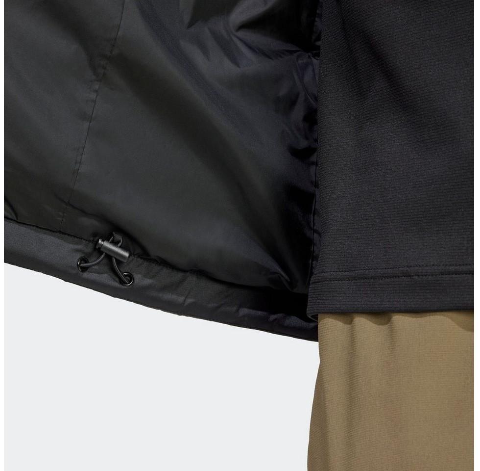 Куртка Adidas Terrex Multi Synthetic Insulated Hooded из синтетического волокна черно-серая