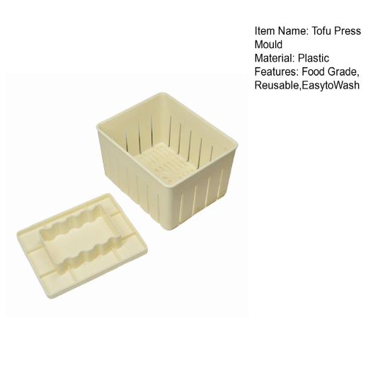 1 szett Tofu présforma Könnyen mosható barkács műanyag, erős szójabab túró formakészítő szerszám Konyhai kellékek