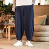 Men's Cotton and Linen Pants Male Summer Breathable New Solid Color Mens Loose Fitness Trousers Baggy Streetwear Plus Size