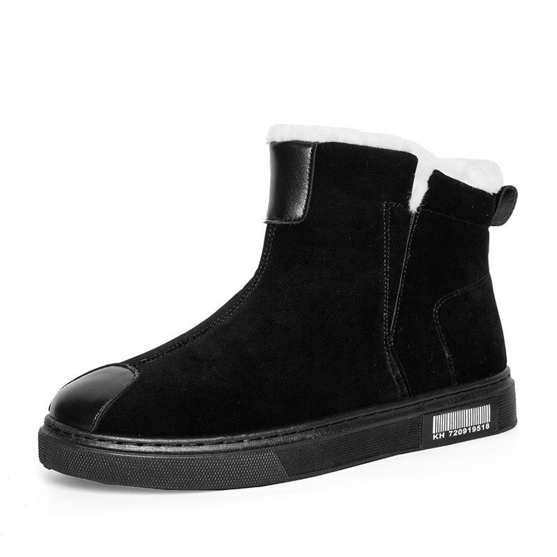 Winter neue Schneestiefel Herren- und Damenstiefel Martin-Stiefel Baumwollstiefel Baumwollschuhe Trend Nordost Samt warm Herrenstiefel