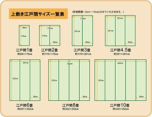 IKEHIKO Nishijin Igusa Rug, Edo-style (2 Tatami Mats), Approx. 176 X 176 Cm, Made In Japan, Thread-Pulled Weave, Cypress Finish #6301032