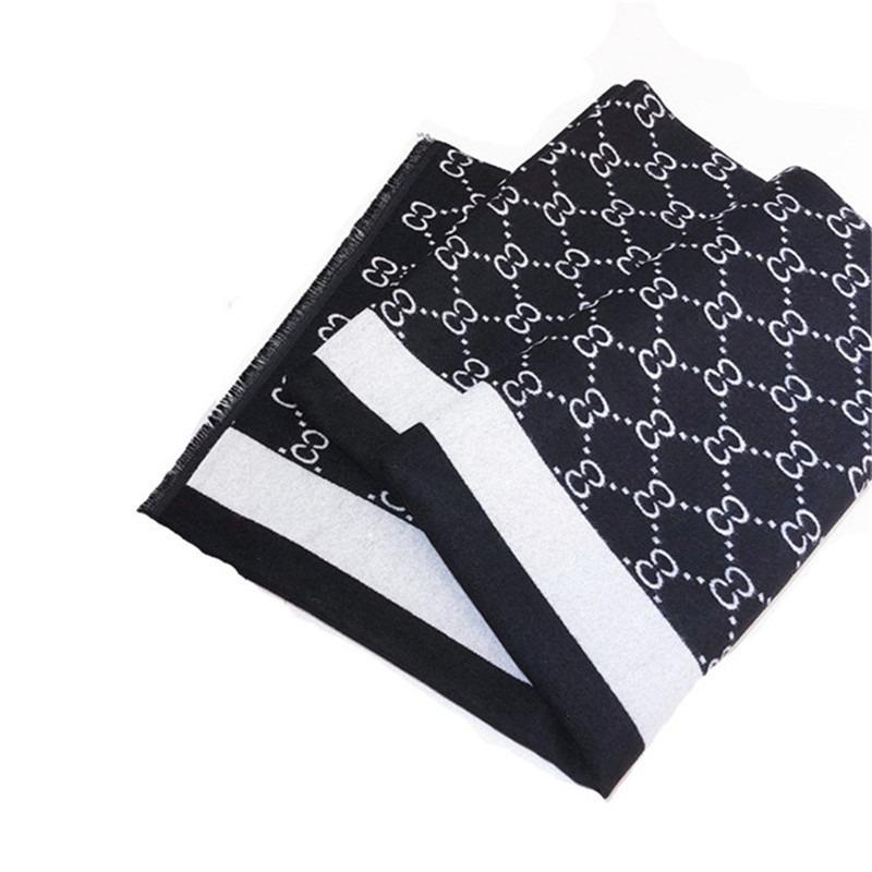 Letter imitation cashmere scarf women's autumn and winter air conditioner shawl thickened to keep warm stall supply