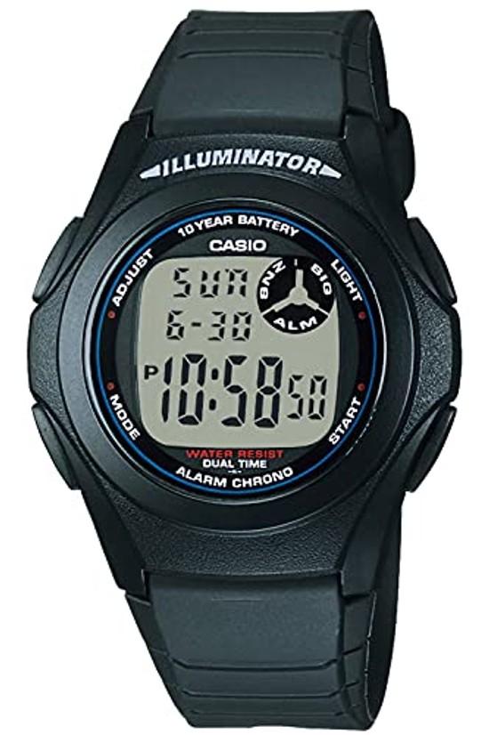 Colección de Relojes de Pulsera Casio F-200W-1AJH para Hombre Negro