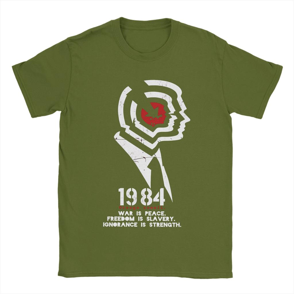 Unisexs TShirts 1984 Big Brother Unique Pure Cotton Tee Shirt Short Sleeve T Shirts Crewneck Clothing Graphic Printed
