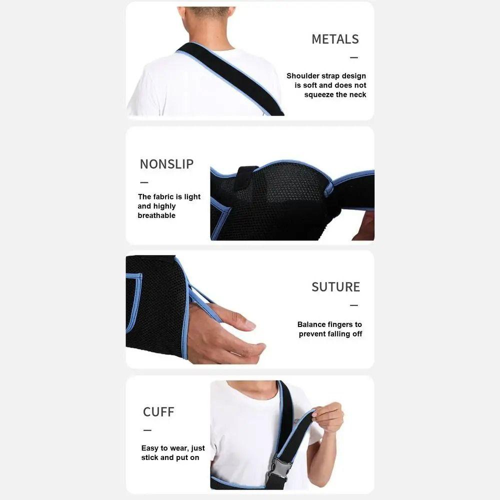 Adjustable Strap Forearm Brace Thicken Shoulder Pads Wrist Fixed Protector  Wrist Fracture