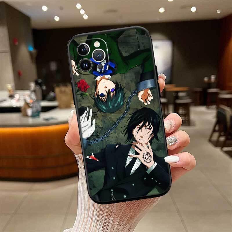 Black Butler Phone Case for Samsung S20 S21 S21S S22 S23 S24 FE Ultra Plus Lite F06 F16 M06 M16 M56 A07 A17 A36 A37 A55 A57