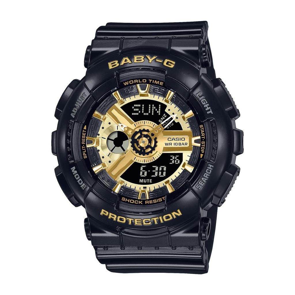 Casio Wristwatch Baby-G BA-110X-1AJF Ladies Black Gold