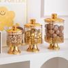 Round Clear Lid Jar for Dried Fruits and Kitchen Storage - Light Luxury Design