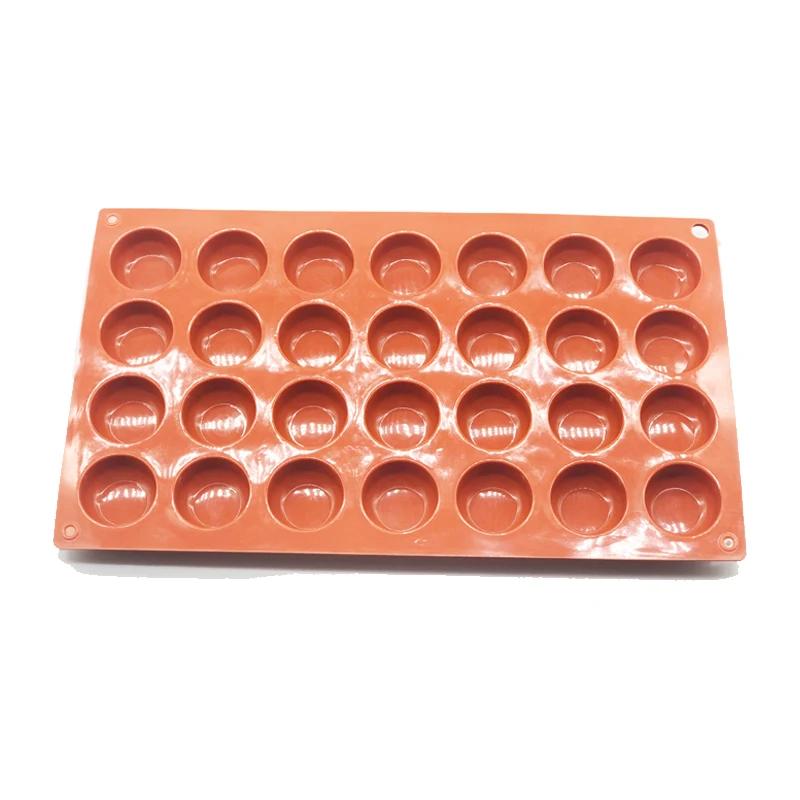 Silicone Round Molds, Pastry Tools, Chocolate, Muffins, Desserts, Puddings, Baking Molds, Accessories, Cakes, Mousse 28 Cavities