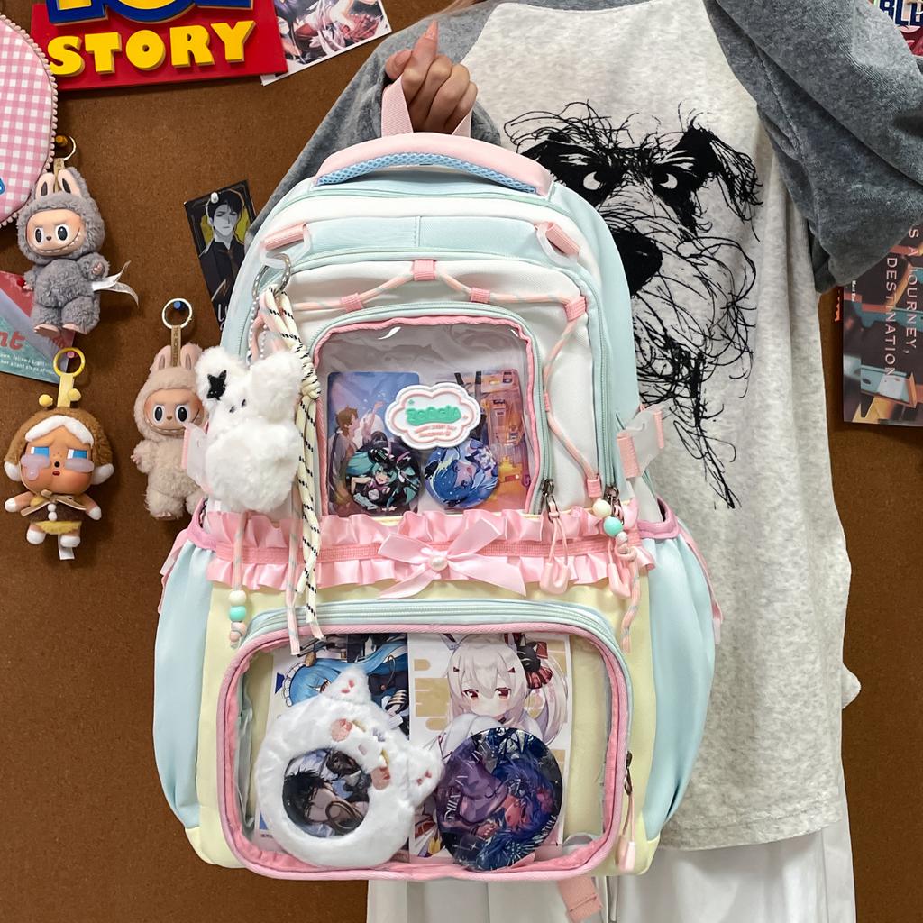 Schoolbag Japanese school bag junior high school girls high value ins wind large capacity backpack high school students school backpack
