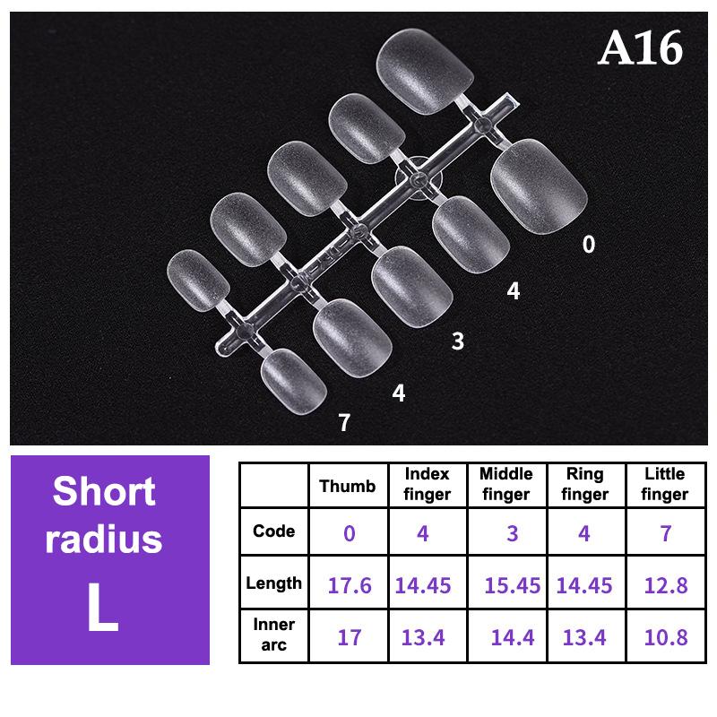 100Pcs/Box False Nails Transparent Press On Nails Coverage False Nails Tips Short Shaped Water Drop Full Sticker For Nails