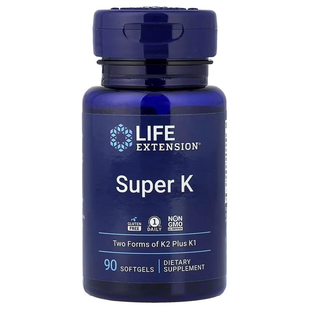 Super Life Extension K 90 Soft 1 pcs 90 Tablets