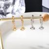 Zirconia Flower Earrings: Stylish, Light Luxury, Colorfast Women's Accessories