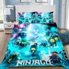 Children Duvet Cover Pillowcase Game Ninjagos Bedding Set For Adult Boy Girl Bedroom Decoration Gift Single Double Large Size