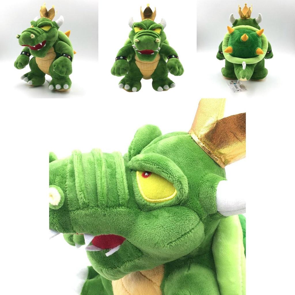 Entzückendes Super Mario King Koopa Bowser Plüschtier Weiche Stofftier Grüne Tierpuppe 30 cm