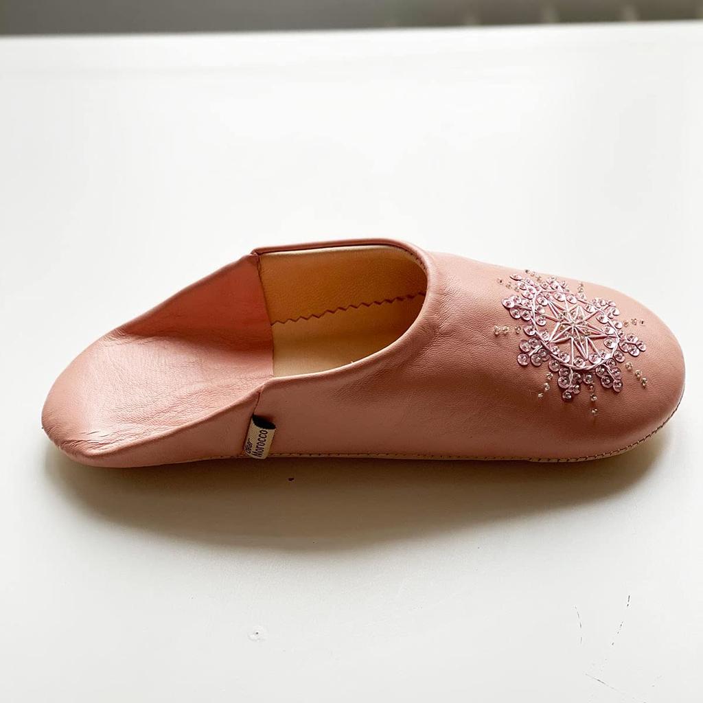 Babouche Stella Bridal Rose LL [dear Morocco] // // (26 cm)