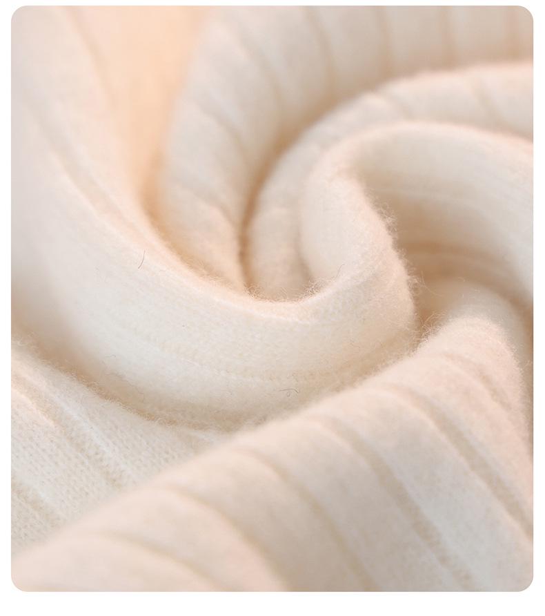 2025 A/W Kids' Ribbed Semi-High Neck Sweater - Warm Knitted Base for Boys & Girls