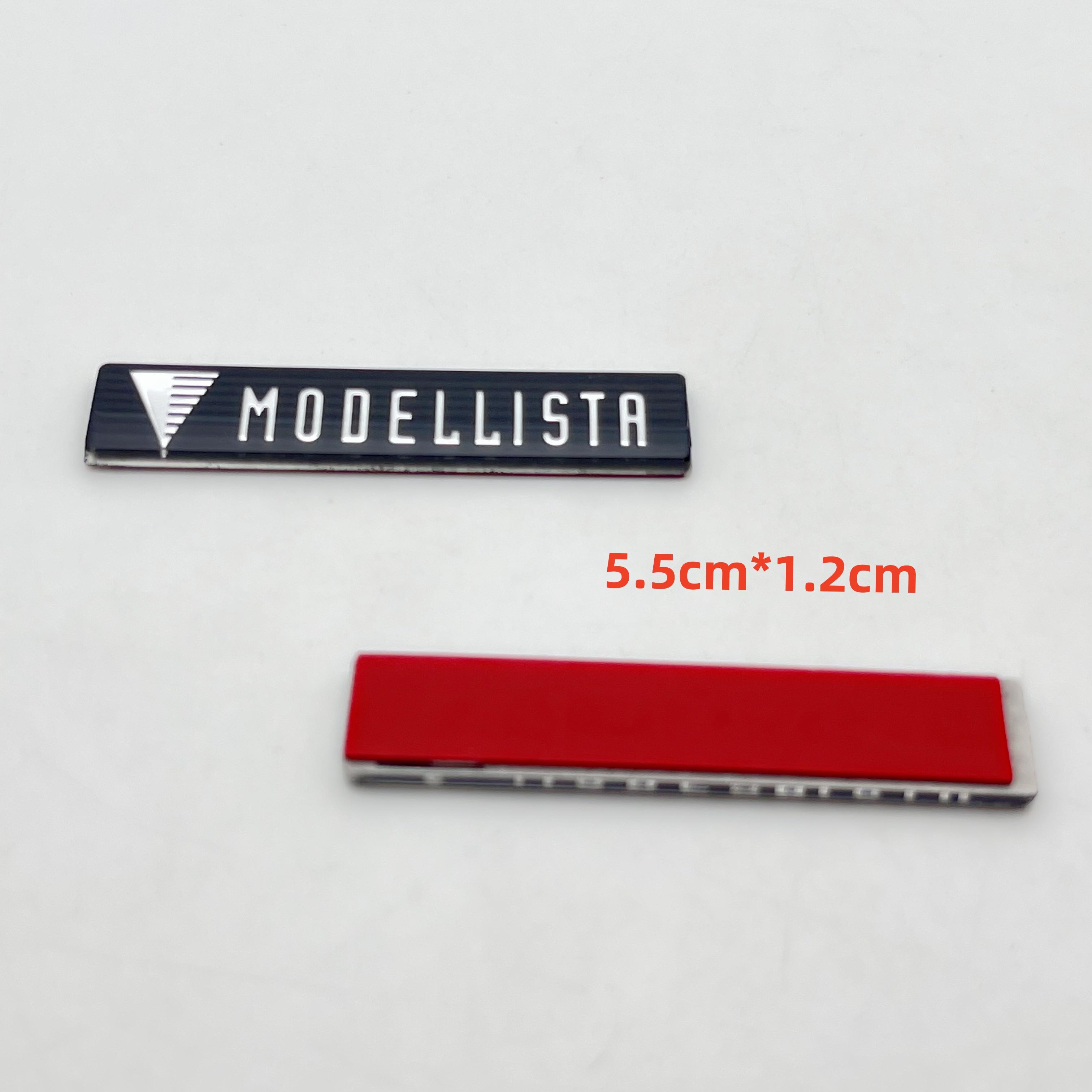 

1pc 3D MODELLISTA Car Front Lip Small Label Grill Fender Side Rear Trunk Badge Emblem Logo Sticker Styling Car Accessories 1pcs MODELLISTA
