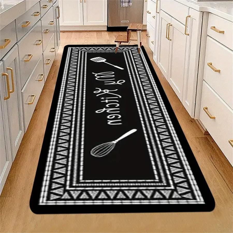 1pc Colored Board Printed Kitchen Floor Mat Household Carpet Non-Slip Door Mats Rug Home Decor