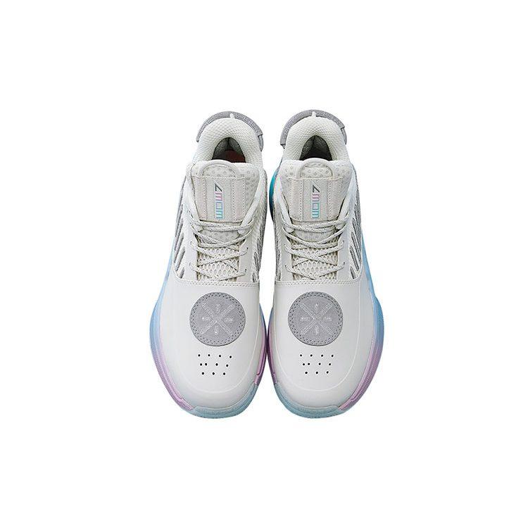 Li Ning Way Of Wade 7 Cotton Candy Abrasion Resistant Breathable Low Top Basketball Shoes Women's White ABAN135-5