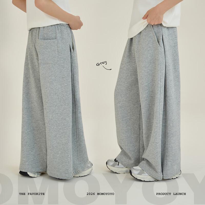 Unisex Loose Fit Wide-Leg Cotton Pants 110