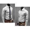 Herren Luxus Freizeit Formelles Hemd Langarm Slim Fit Business Hemden Oberteil