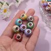 30/50/100pcs Large Hole European Colored Resin Beads European Pendant Bracelet Necklace DIY Bracelet Necklace Pen Jewelry Making