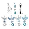 Cute Bowknot Star Bear Keychain Pendant Lovely Hanging Decorations Keyring Charm for Purse Bag Backpack Handbag