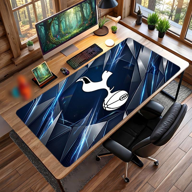Tappetino per Mouse Grande Stampato Tottenham Hotspur, Tappetino Morbido in Gomma Antiscivolo per Scrivania da Gioco per Ufficio Laptop Computer Decorazione