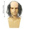 Props Funny Bald Wig Curly Halloween Balding Wig April Fool's Day Old Man Bald Wig  Masquerade Show