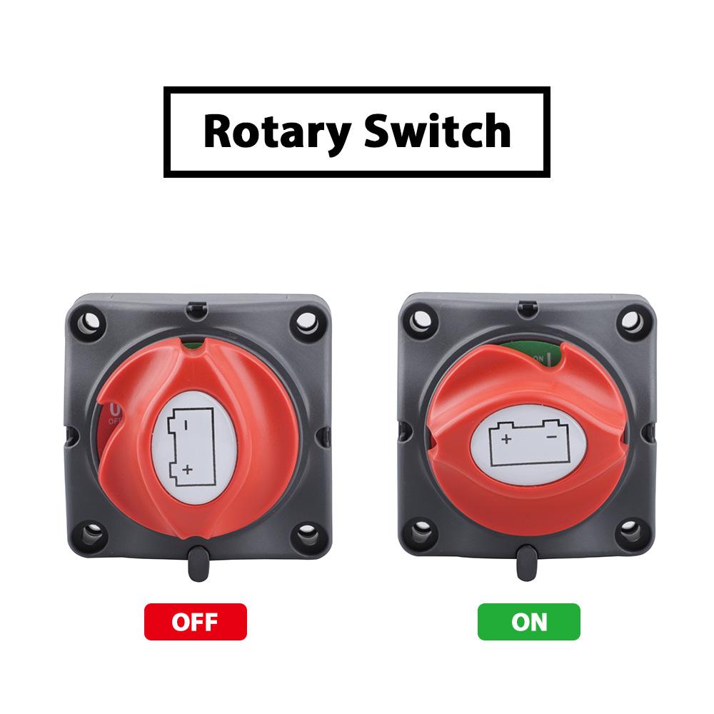 Battery Disconnect 12V Switch  24V 300A Car Isolator Disconnect Rotary Switch 2 and 3 Position Cut Off Switch for VR Camper Boat