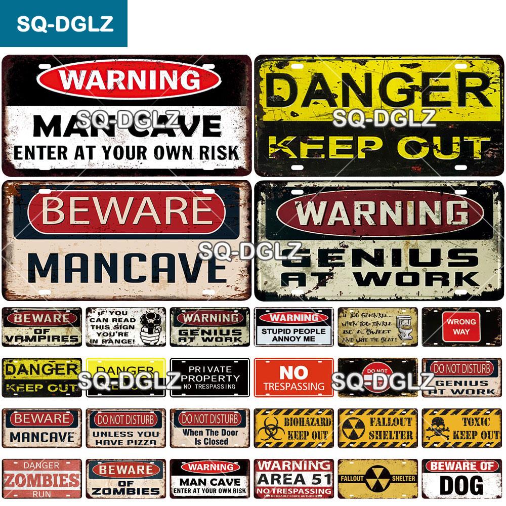 

[SQ-DGLZ] Предупреждающий Человек Пещера Номерной Знак Оловянная Вывеска Магазин Бар Настенное Украшение Металлическая Вывеска Домашний Декор Живопись Таблички Художественный Плакат