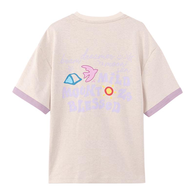 Zuoxi Girls  Summer 2026 Double Yarn Short Sleeve T-shirt 160