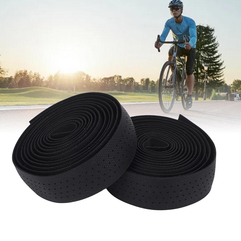 Road Bike Handlebar Tape EVA Anti Slip Shock Absorbing Brthable   Drop Bar Handle Wrap With Bar End Plugs