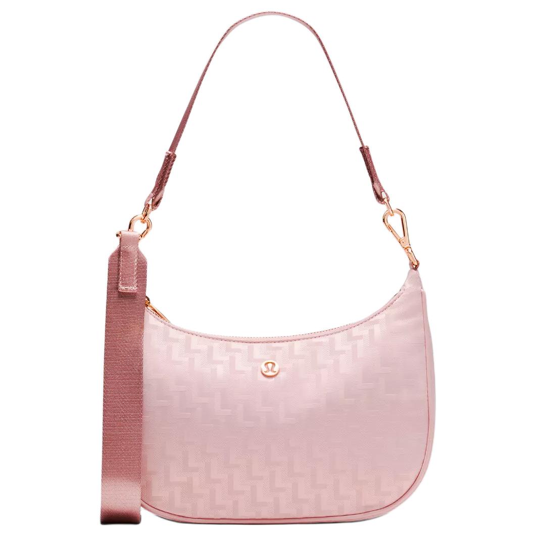 Lululemon City Essentials 3L Letter Jacquard Recycled Polyester Shoulder Bag Small Women bags Pink LW9FVBS-072062 Pink