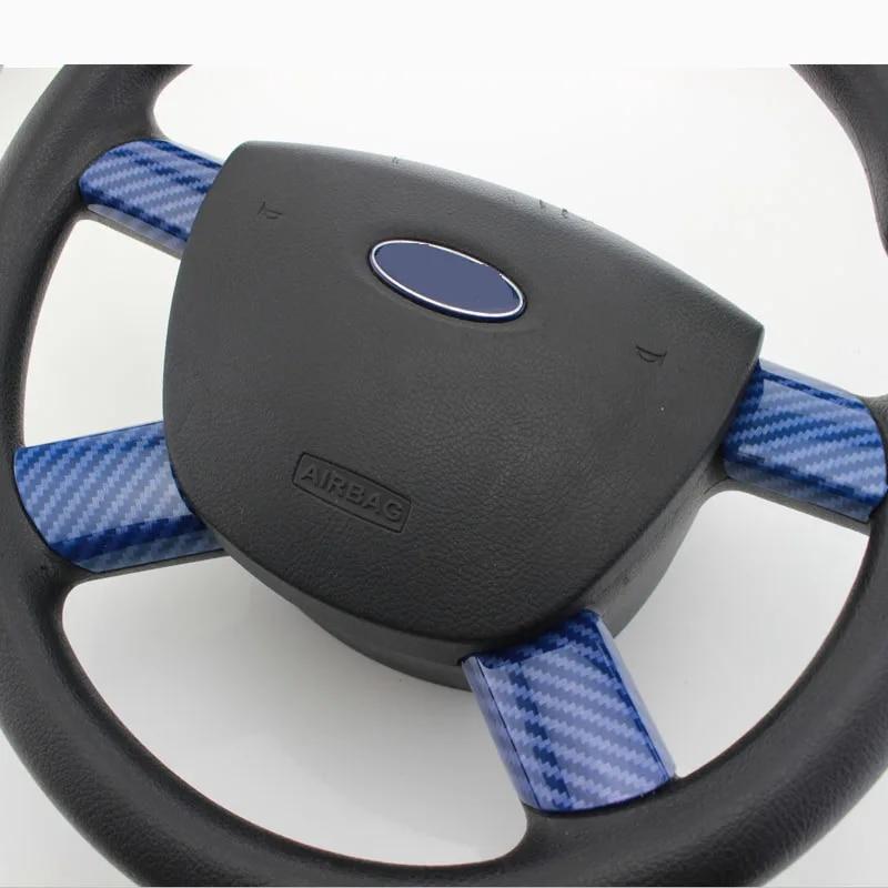 4 Teile/satz Innen Auto Lenkrad Panel Abdeckung Trim Aufkleber für Ford Focus 2 MK2 2005 - 2011 Auto-Styling Aufkleber Zubehör