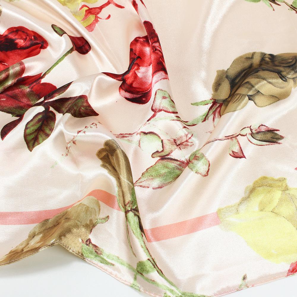 Vysoce kvalitní luxusní hedvábné šátky čelenka Šály Šála na krk pro ženy Řetízek Hedvábný šátek Dámská ozdobná šála