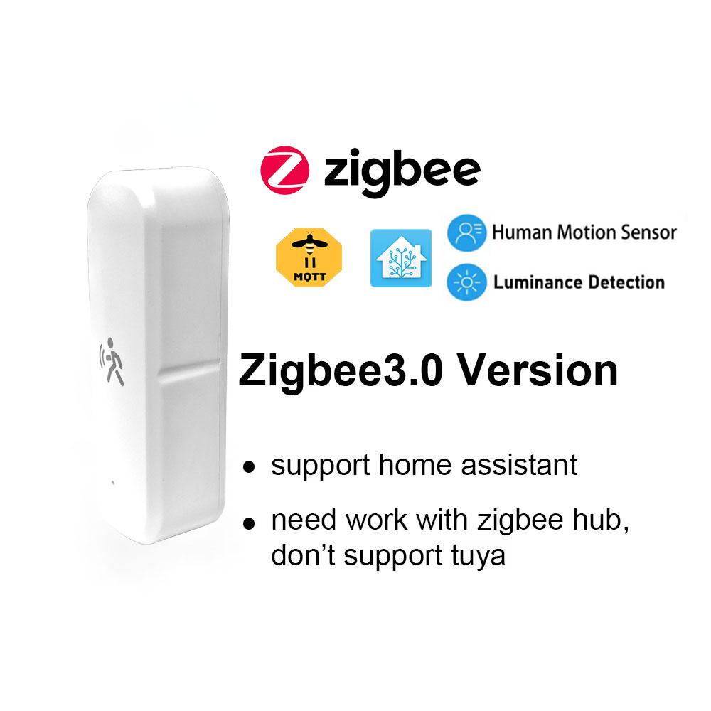 Tuya ZigBee 3.0 Human Motion Sensor 10G Mmwave Radar Temperature Humidity Sensor  Security Burglar Works With Home Assistant 2 IN 1  Zigbee