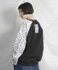 Deumakeu Paisley Raglan Sleeve Boxy Fit T-Shirt Black And White
