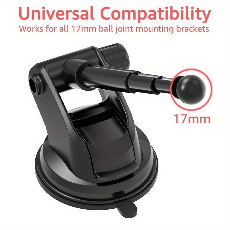 1 buc Ventuză 17mm Bază cu Cap Sferic cu Braț Telescopic din Aliaj de Aluminiu pentru Bord Mașină Parbriz Ventuză Accesorii Suport Telefon
