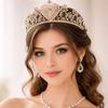Diadème de Mariée Couronne Cristal Scintillant Headpieces Bijoux Couronne Strass Princesse Strass Multicolore Headwear de Mariage