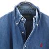 POLO COUNTRY RALPH LAUREN 80s 90s Old Long Sleeve Denim Shirt M Blue Men's Used
