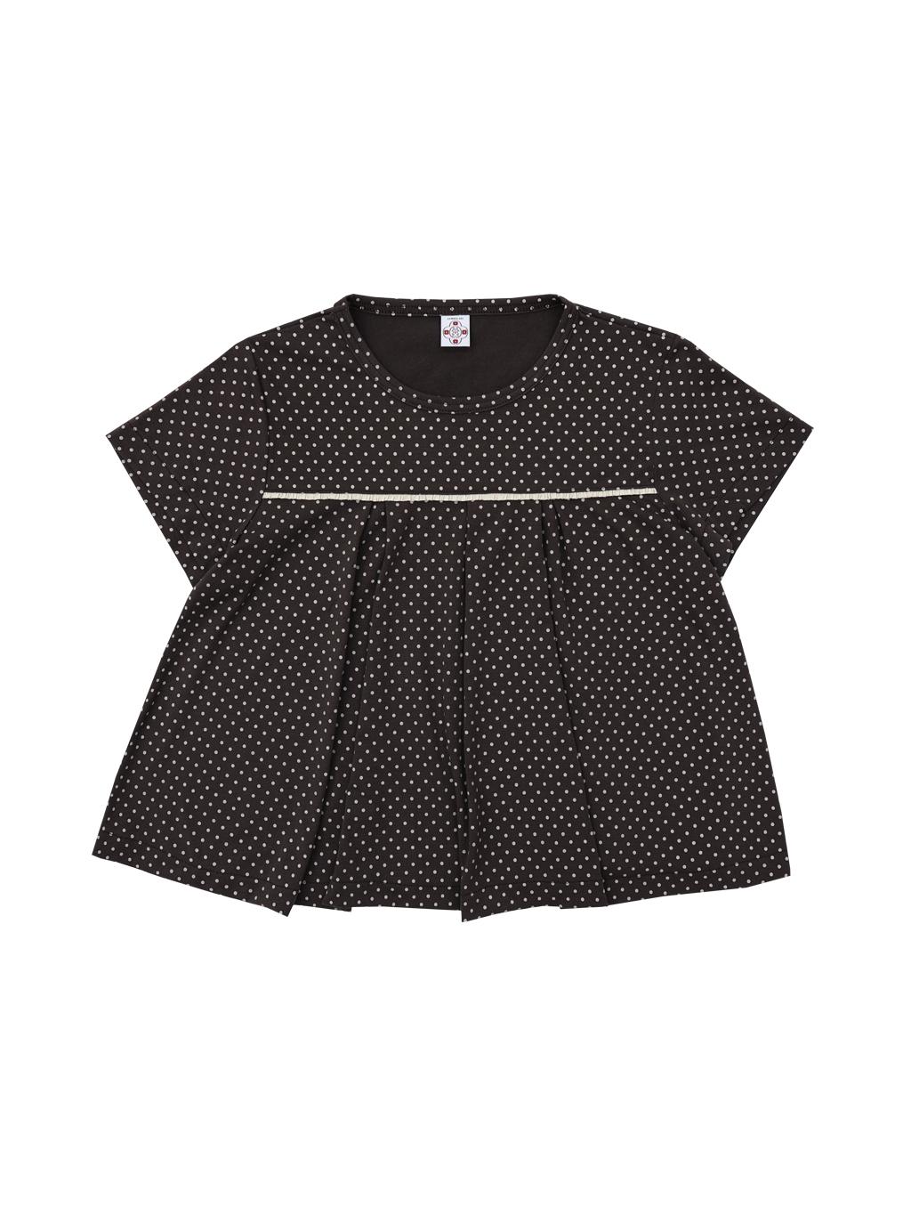 Si Wol 107 Dot Flare T-Shirt (Brown)