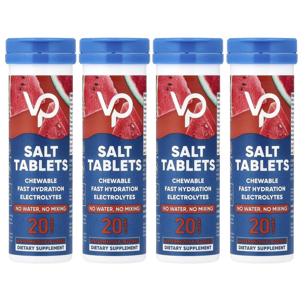 Venture Pal, Salt Tablets, Chewable Electrolyte, Watermelon, 80 Tablets