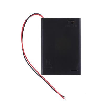 4,5V 3 AA Batteriehalter Gehäuse Zelle Mit Ein/Aus Kippschalter Box Pack Abdeckung