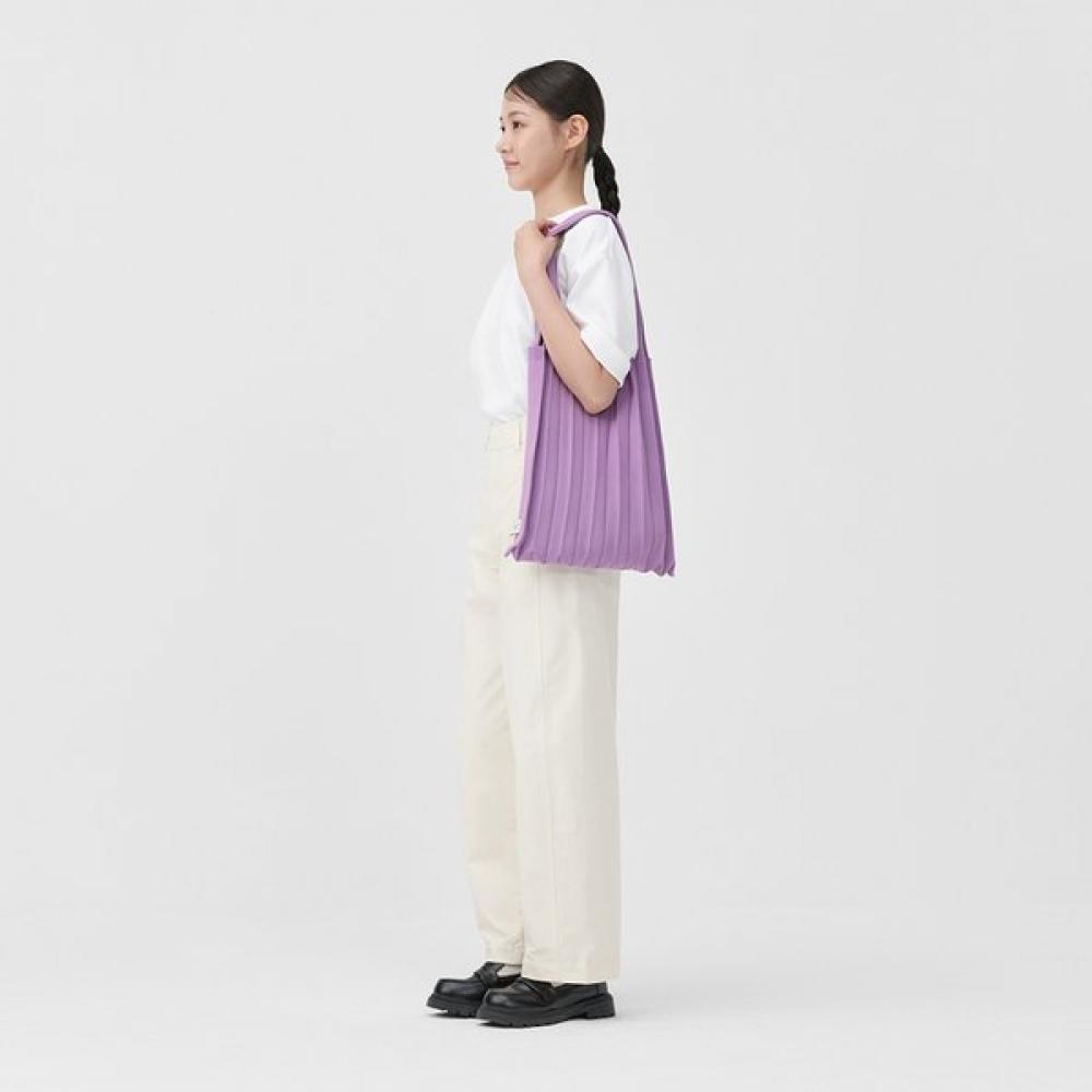 

Pleatsmama Lavender Shoulder Bag New Single option