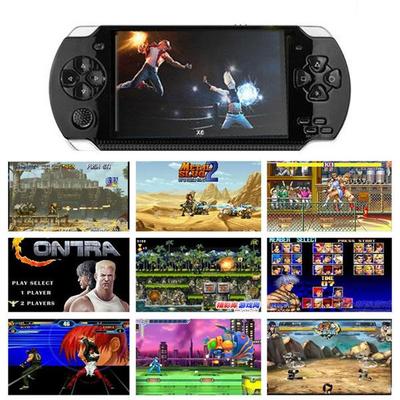 8GB 32-bit 4.3-inch PSP Portable Handheld Game Console X6 Arcade Nostalgia Retro FC Handheld GBA Electronic Handheld 10000 Games
