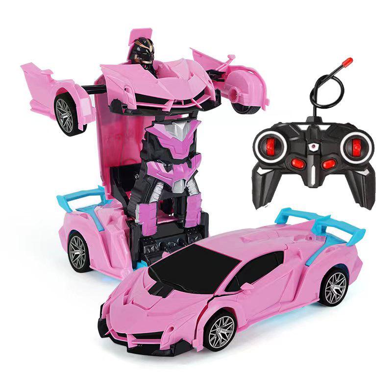 

Rechargeable RC Transformers Race Car: Wireless Remote Control Toy for Kids Without Battery